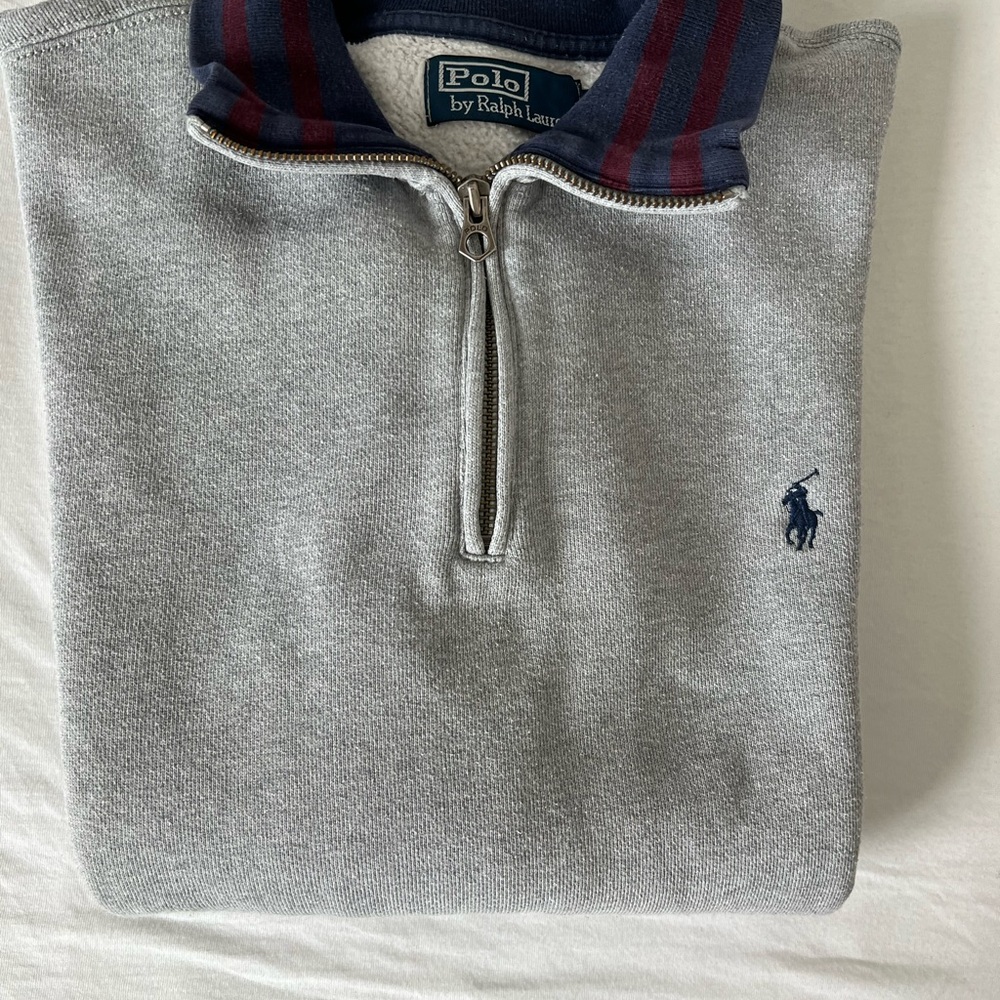 Polo Ralph Lauren Gray Quarter-Zip Pullover